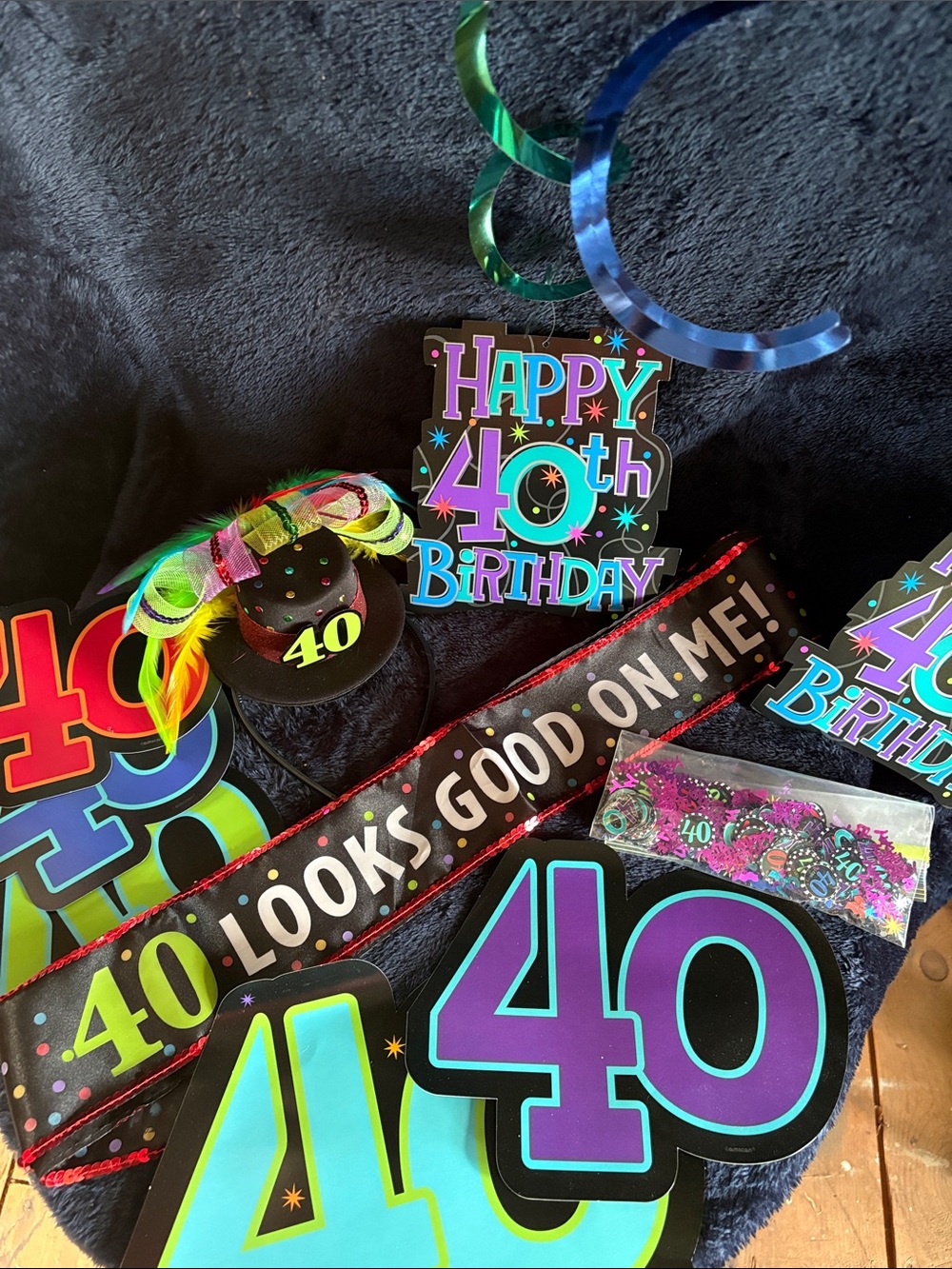 40th Birthday Party Decoration Bundle - Multicolor